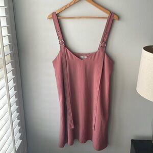 ASOS Buckle Strap Rose Pink‎ Relaxed Dress